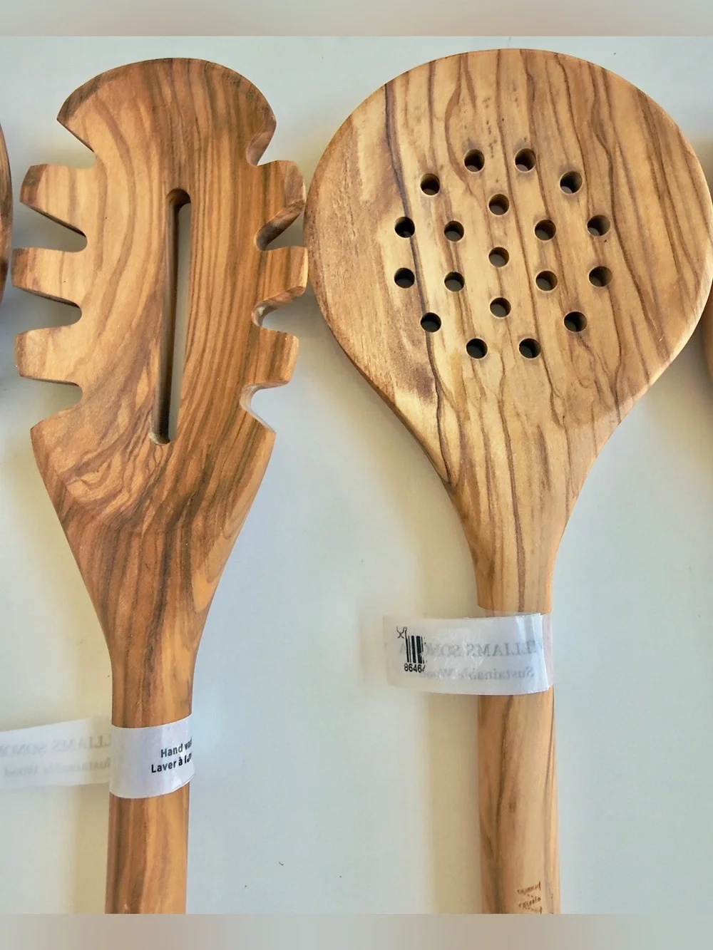 Williams Sonoma 5 Pc Italian Olivewood Utensils, Brand New, Retail $215